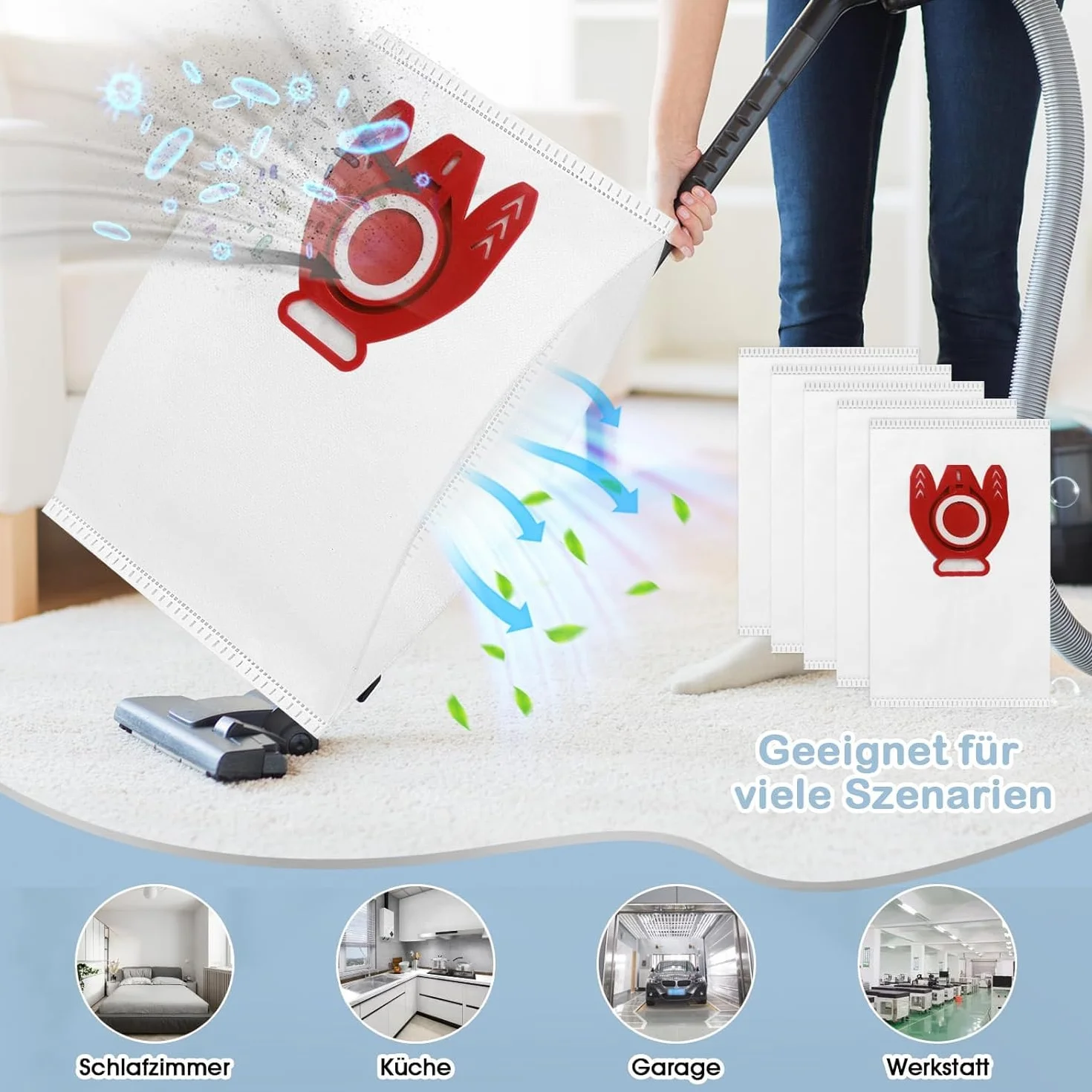 15 Bolsas para aspiradora Miele Compact C1 Compact C2 Serie Completa C1 S2 S3 S4 S5 S6 S7 con 2 Filtros