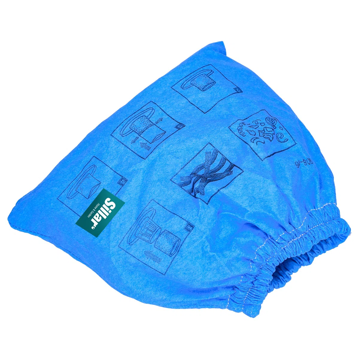 Sillar 5 piezas Filtro para aspiradora compatible con Parkside PNTS 1300 C3 A1 B2 1250/9 1250 bolsas filtrantes de tela azul lavable - reemplazo