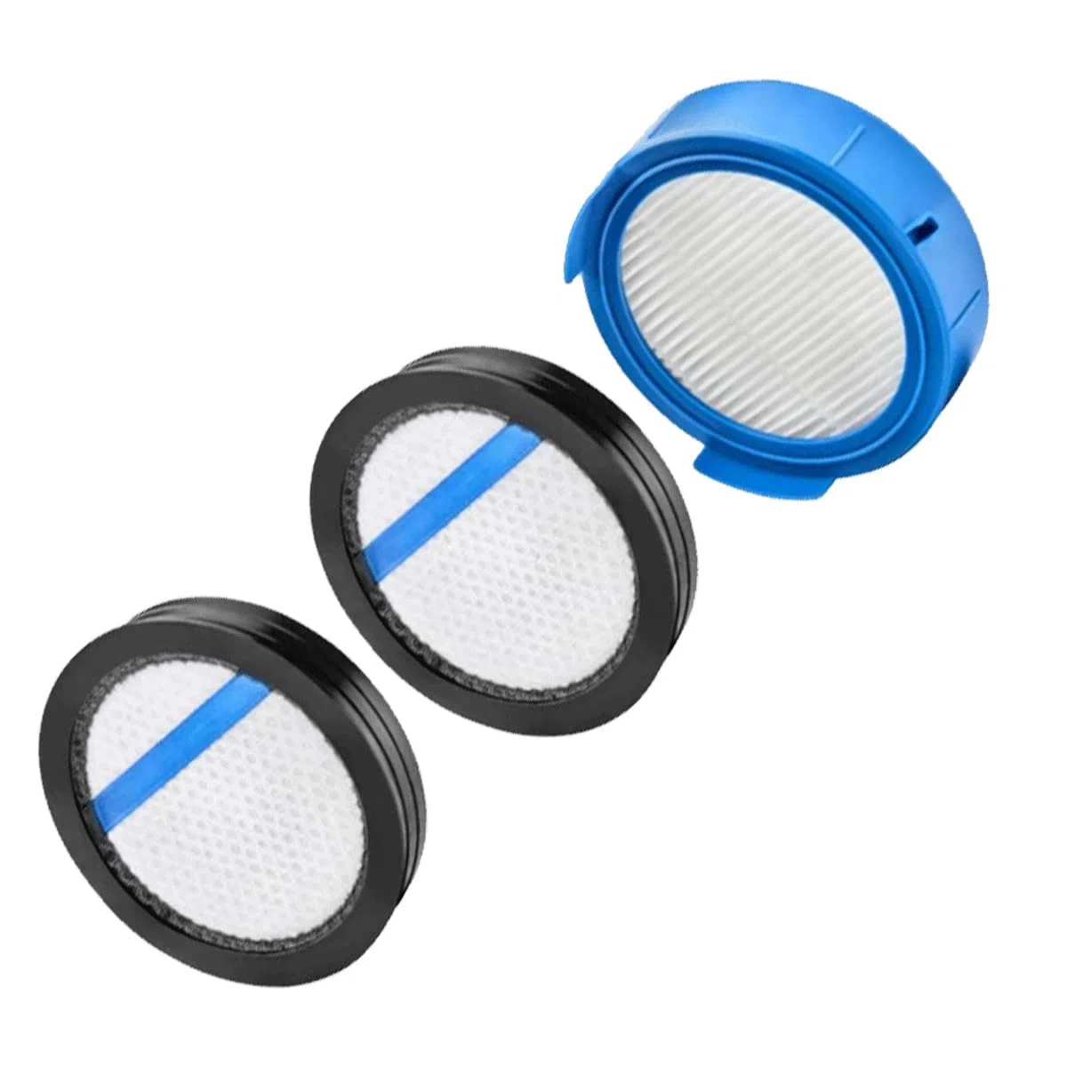 AEG ASKW4 Kit de 2 filtros previos al motor y un filtro higiénico E12, compatible con Aspiradora sin cable S8000, lavable, reemplazo regular del filtro, potencia de succión mejorada