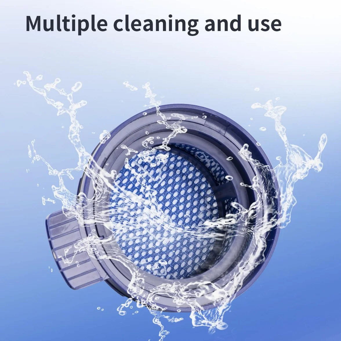 YanBan 4pcs Replacement HEPA Filter Compatible with Samsung Bespoke Jet VS20A958FWN, VS20A95923B/AA Stick Vacuum Cleaner Filter Replacement Parts