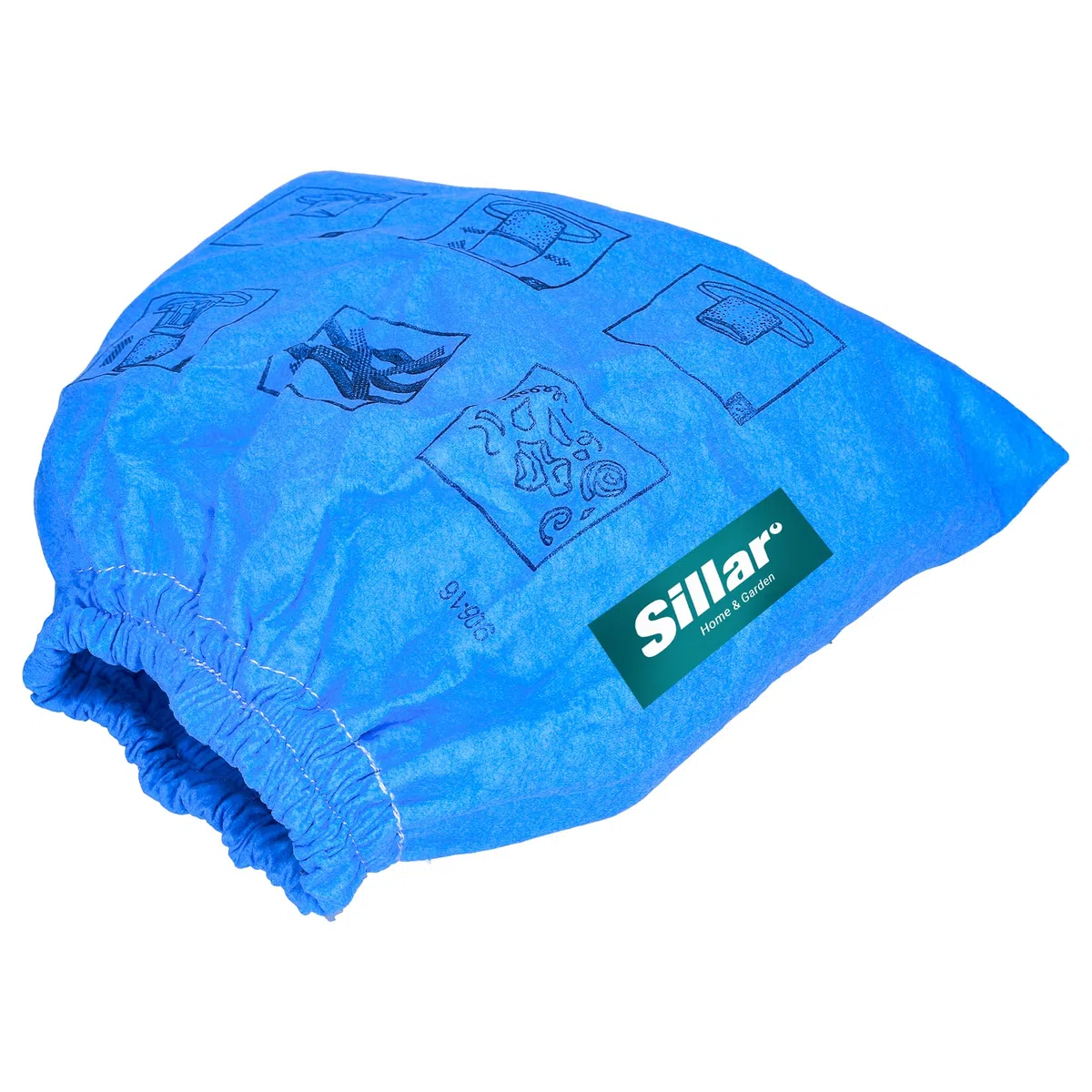 Sillar 5 piezas Filtro para aspiradora compatible con Parkside PNTS 1300 C3 A1 B2 1250/9 1250 bolsas filtrantes de tela azul lavable - reemplazo