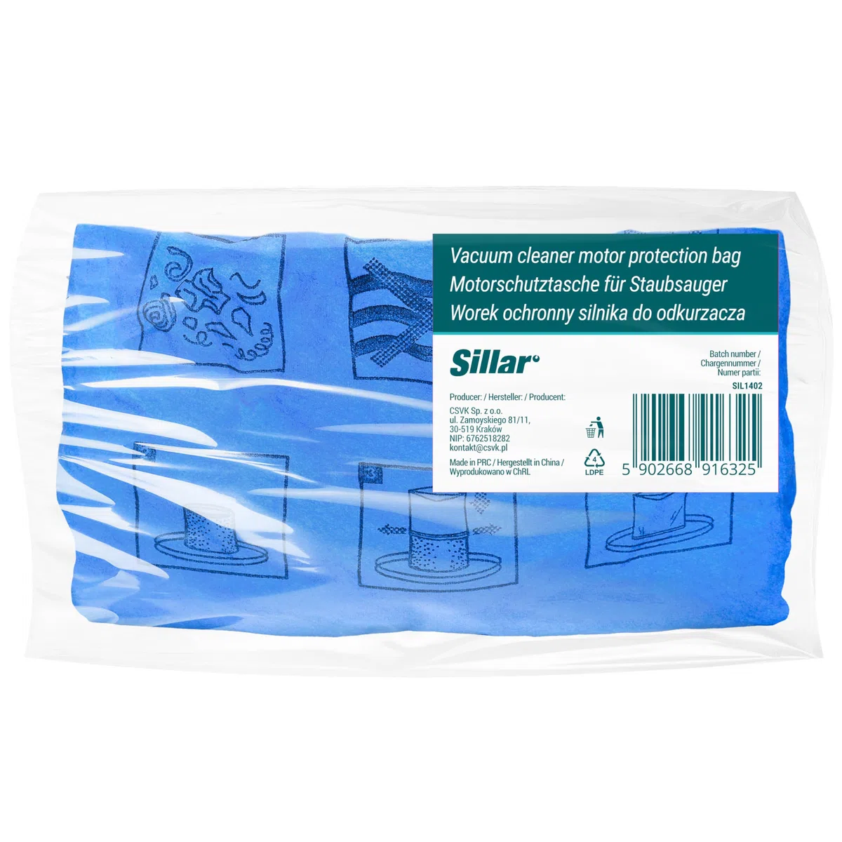 Sillar 5 piezas Filtro para aspiradora compatible con Parkside PNTS 1300 C3 A1 B2 1250/9 1250 bolsas filtrantes de tela azul lavable - reemplazo