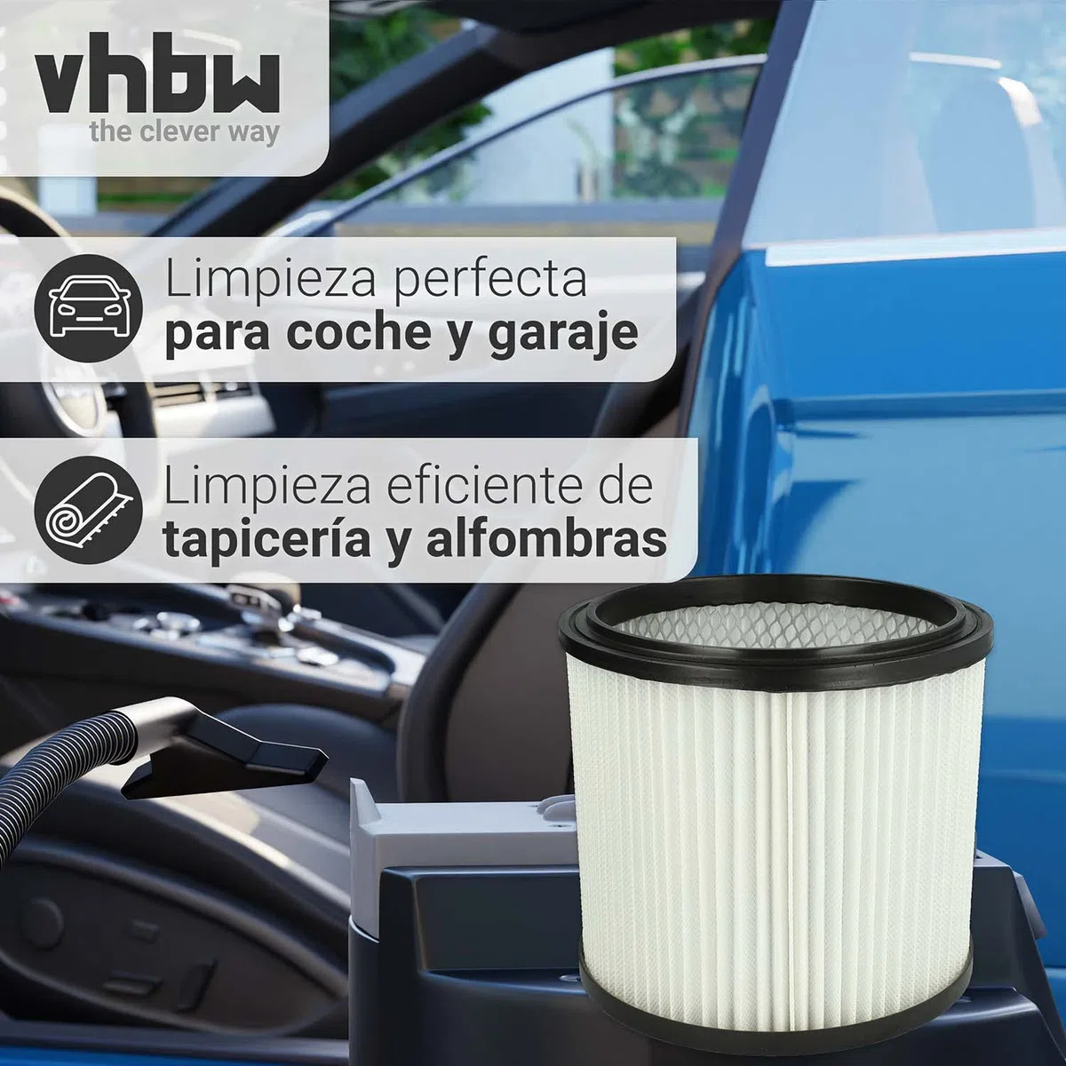 vhbw 10x Filtro plisado compatible con AEG NT 1100 aspiradora