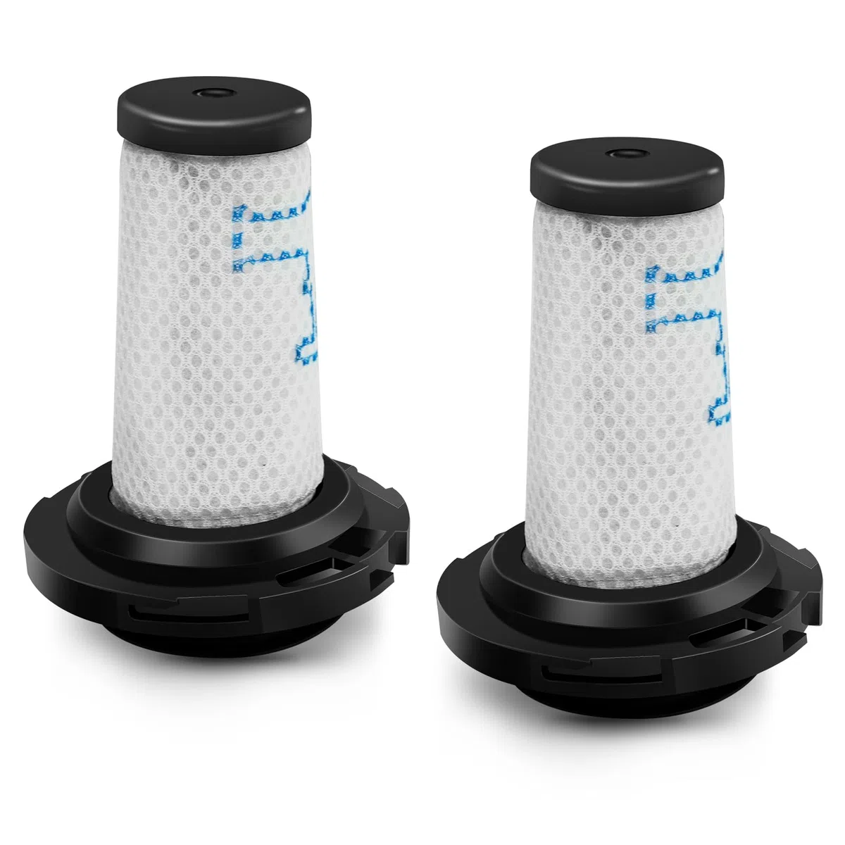 Chuancheng Paquete de 2 filtros de repuesto para Rowenta X-FORCE FLEX 9.60 RH20 RH203 RH207 RH2079WO para Rowenta X-Pert 7.60 para X-NANO ESSENTIAL RH20xx, número de pieza ZR009010 ZR009012