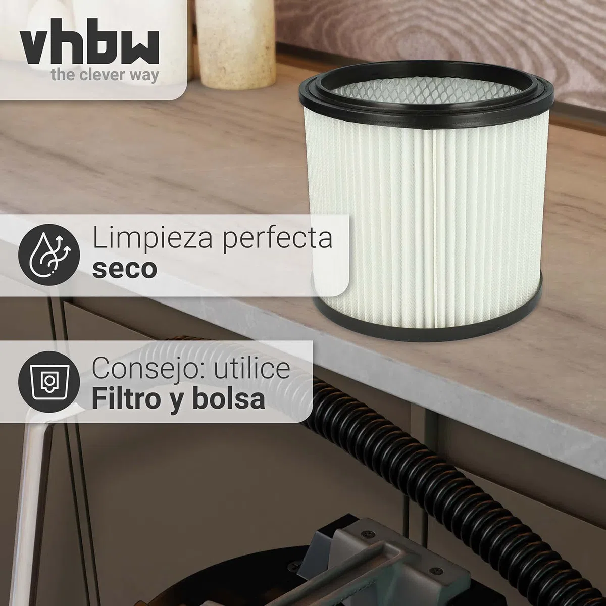 vhbw 10x Filtro plisado compatible con AEG NT 1100 aspiradora
