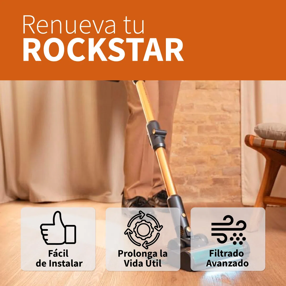 Pack 2 Filtros Alto Rendimiento Para Rx70 Aquapet Flex (115939) | Conga Rockstar 10500 Solar Aquapet Flex (102551). No compatible con OTROS MODELOS