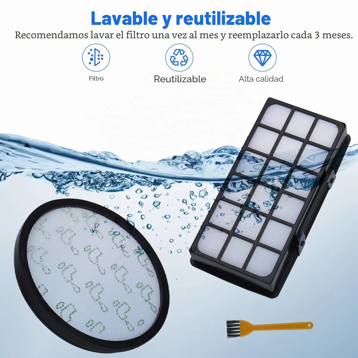 2 Filtros de Repuesto para Rowenta Silence Force/X-Trem Power Cyclonic | RO6941EA RO6963EA RO6921EA RO7230EA RO7260EA RO6921EA RO7230EA RO7260EA