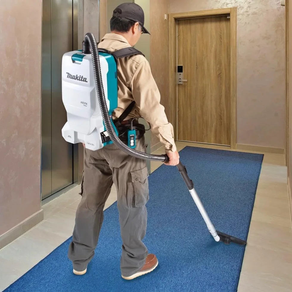 Makita DVC660Z Mochila aspiradora (sin batería y Cargador), 6 litros, Negro