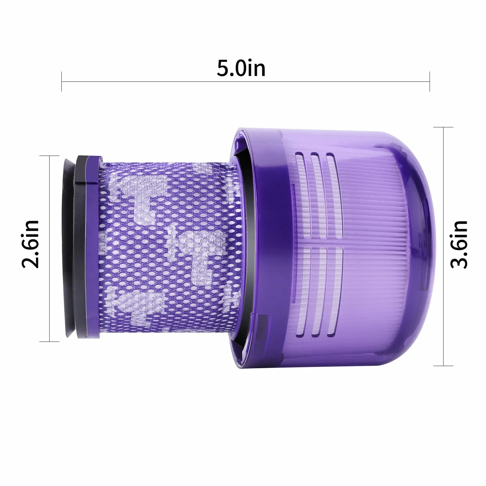 Filtro para Dyson V11,3 Pack Reemplazo para vacío inalámbrico V11, Filtro para Dyson V15 V11 SV14 SV17SV22 Detect Animal Absolute Extra Pro Torque Drive Vacuum.Reemplace # 970013-02