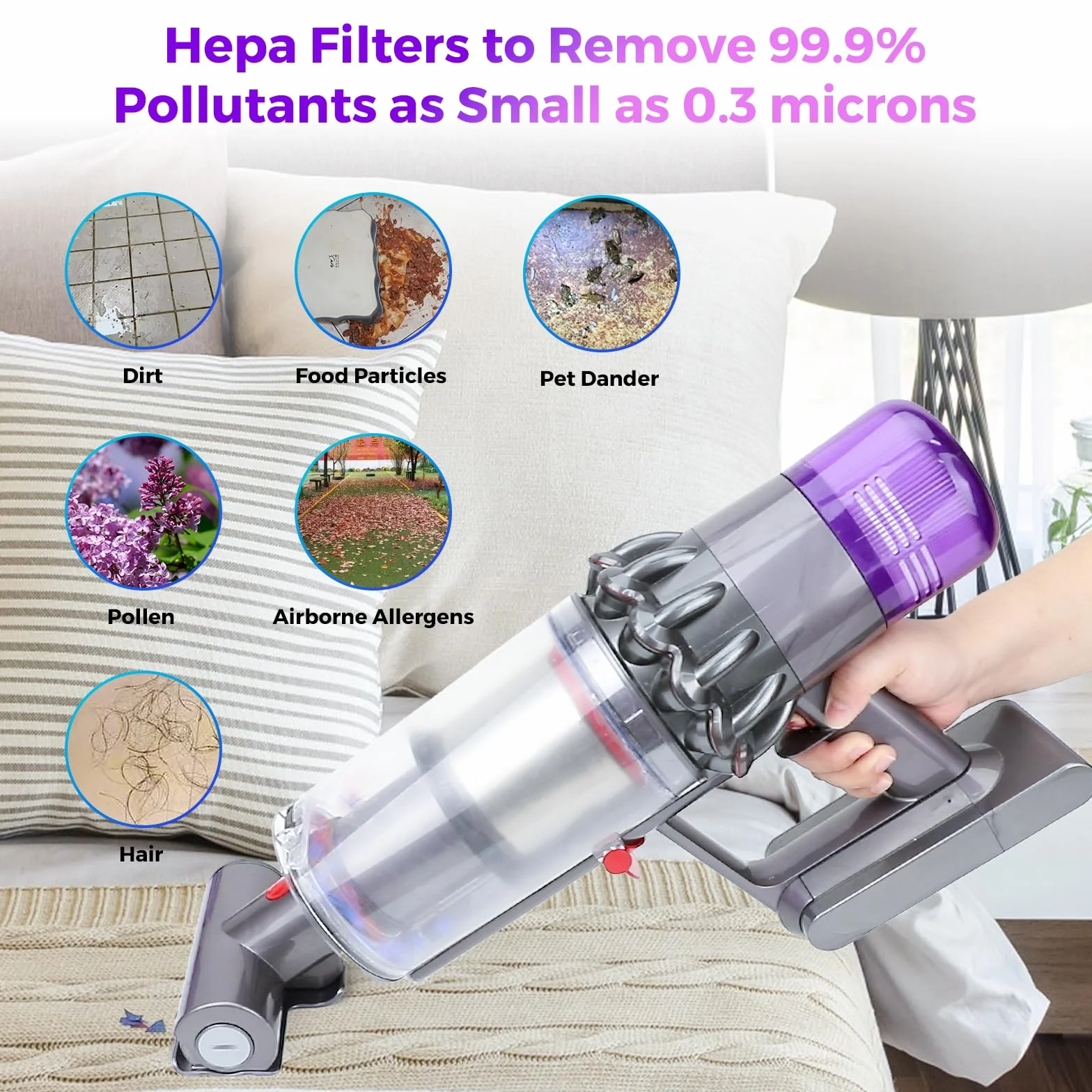 Filtro para Dyson V11,3 Pack Reemplazo para vacío inalámbrico V11, Filtro para Dyson V15 V11 SV14 SV17SV22 Detect Animal Absolute Extra Pro Torque Drive Vacuum.Reemplace # 970013-02