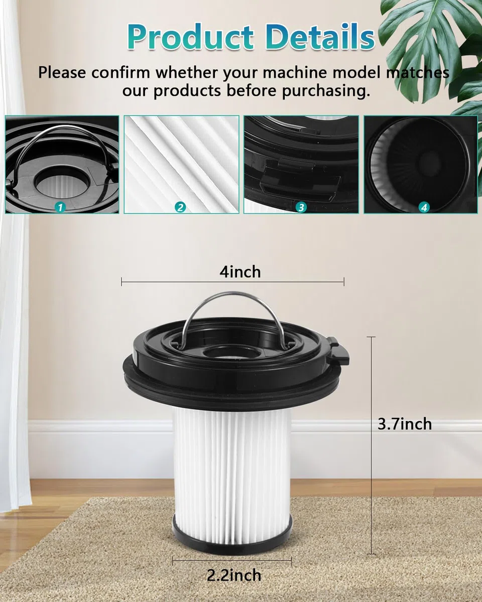 Paquete de 4 filtros de repuesto para mascotas BISSELL Cleanview XR/XR