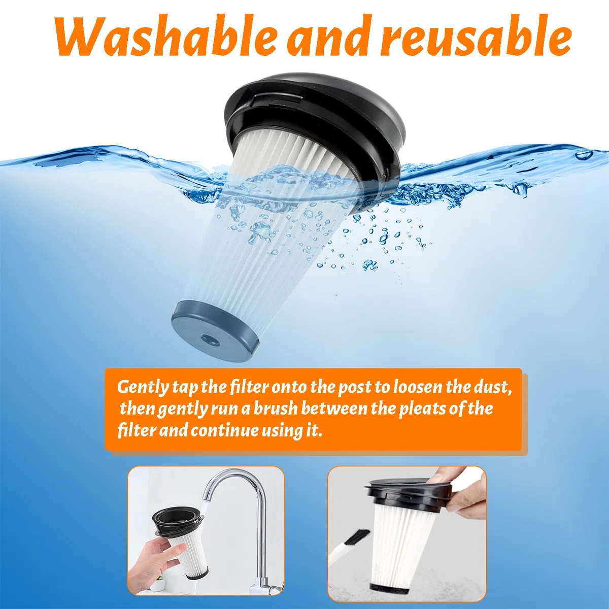 4 Piezas Filtro de Repuesto para Rowenta X-pert 3.60 RH6921WO RH6933WO RH6971WO RH6974WO X-Pert 160 RH7221WO RH7233WO RH7237WO