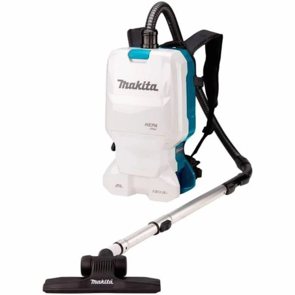 Makita DVC660Z Mochila aspiradora (sin batería y Cargador), 6 litros, Negro