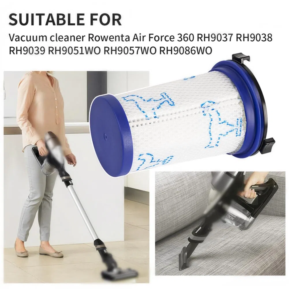 YanBan 3 filtros HEPA de repuesto compatibles con Rowenta Force 360 ​​​X-Pert RH9051 RH9057 RH9059 RH9079 RH9081